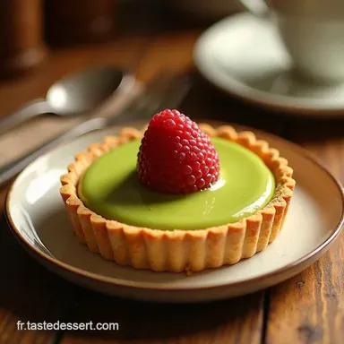 La Tarte Tourbillonnante de P&acirc;ques Ultime Cr&egrave;me Citron Vert Framboise Fiche recette