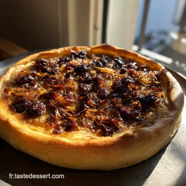 Pissaladi&egrave;re traditionnelle Ni&ccedil;oise Mon secret doignons confits ultra fondants Fiche recette