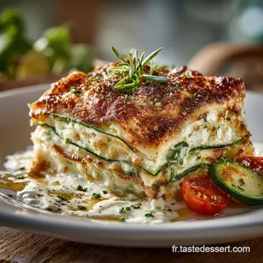 Lasagnes aux Courgettes Ricotta et Parmesan Le secret dune version l&eacute;g&egrave;re Fiche recette