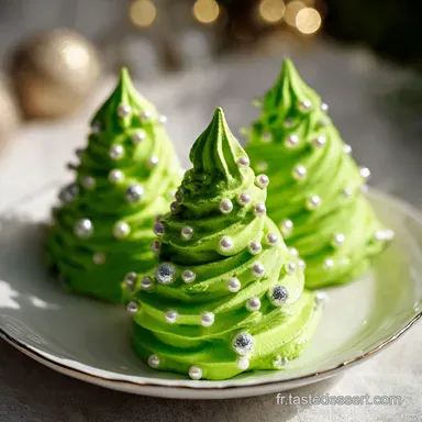 Meringues Sapins: Croquantes et L&eacute;g&egrave;res Fiche recette