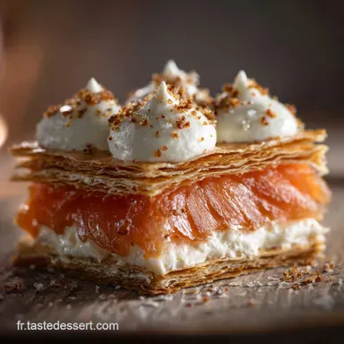 Millefeuille de Saumon Fumé et Mascarpone Recette Chic Facile et Sans Cuisson Fiche recette