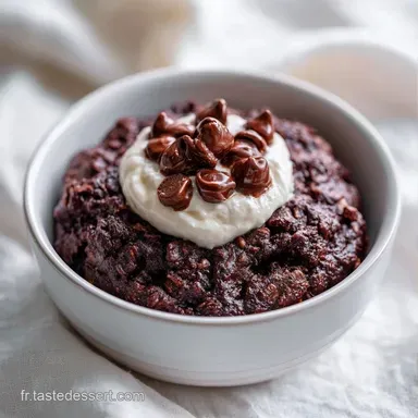 Mini Bowl Cake Banane Chocolat en 8 Min Fiche recette