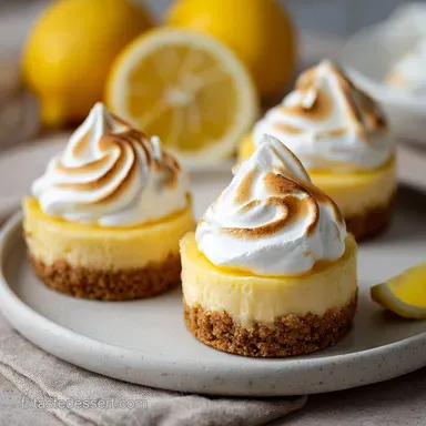 Mini Cheesecakes Citron Meringue pour 12 Fiche recette