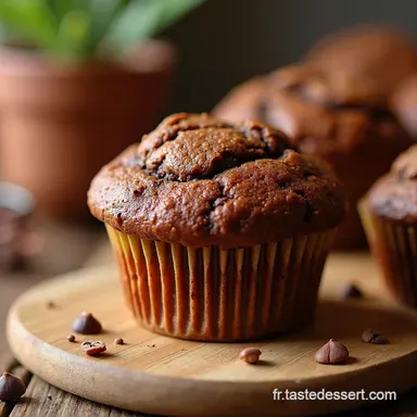 Muffins aux P&eacute;pites de Chocolat Ma Recette Vegan Facile Fiche recette