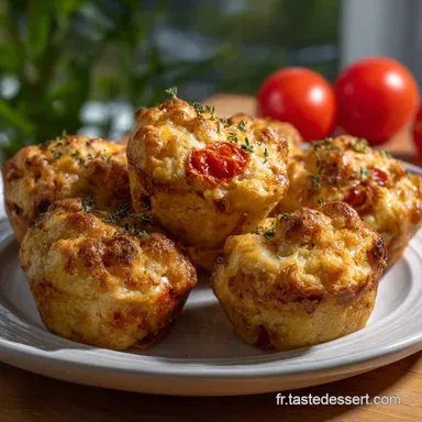 Muffins Sals TomateMozzarella LApro Mditerranen Dguster | Recette Ap&eacute;ro Rapide Fiche recette