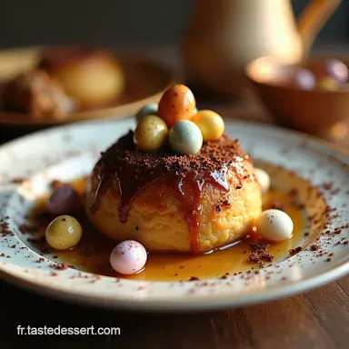 Recette facile du Nid de P&acirc;ques Le dessert croustillant et gourmand Fiche recette