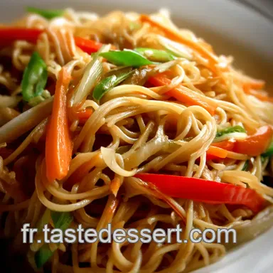 Nouilles Saut&eacute;es aux L&eacute;gumes: Mon Voyage Asiatique Facile! Fiche recette
