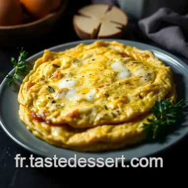 Omelette aux jambon fromage : Une recette fran&ccedil;aise facile et savoureuse Fiche recette