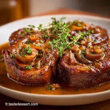 Osso Buco de Buff Recette authentique de buffle brais&eacute; Milanaise Fiche recette