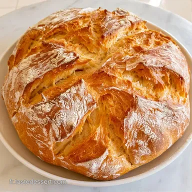 Pain Maison Sans P&eacute;trissage en 55 Min Fiche recette