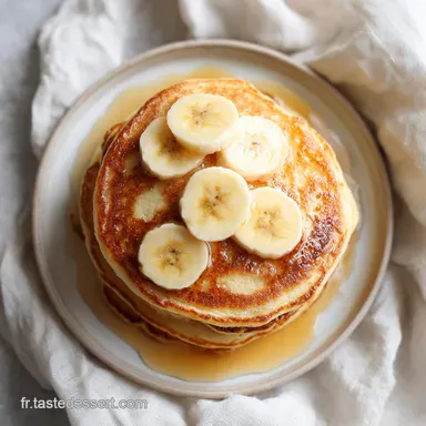 Pancakes &agrave; la Banane Recette Facile pour 4 Fiche recette