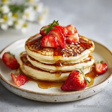 Recette Pancakes Sans Oeuf pour 4 Portions Fiche recette