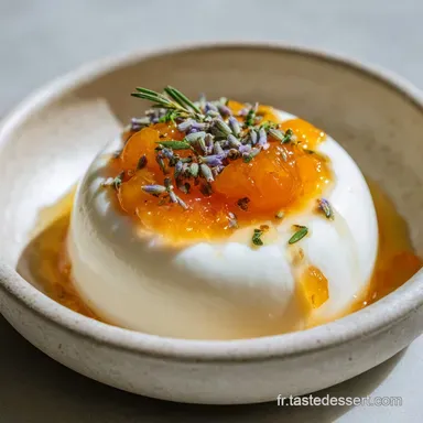 Panna Cotta compote de brugnons et miel : Le dessert d&eacute;t&eacute; facile Fiche recette