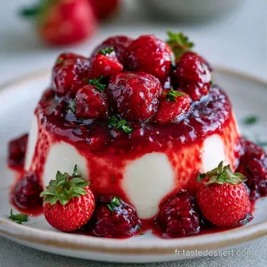 Panna Cotta Fraise: Velout&eacute;e et Fondante Fiche recette