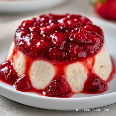Panna Cotta Fraise Vanille pour 4 Fiche recette