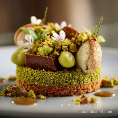 P&acirc;te de pistache Recette maison pure lor vert de la p&acirc;tisserie Fiche recette