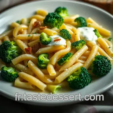 P&acirc;tes aux Brocolis Cr&eacute;meuses : Une Recette Facile et Savoureuse Fiche recette