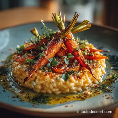 Petit Épeautre aux carottes rôties La recette façon risotto crémeux Fiche recette
