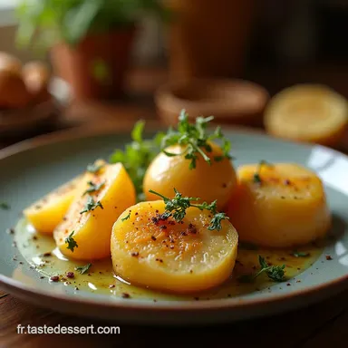 Recette Pommes De Terre Saut&eacute;es Croustillantes &agrave; lAil Persil Fiche recette