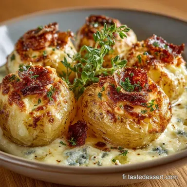Pommes de terre farcies au fromage de Comt&eacute; la recette fondante du terroir Fiche recette