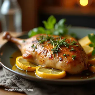 Recette Poulet au Citron Classique Juteux et Facile au Four Fiche recette