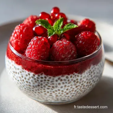 Pudding aux graines de chia Overnight Prep Fiche recette