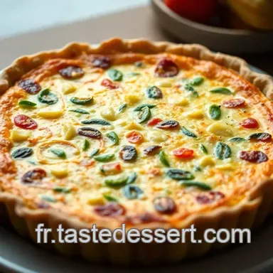 Quiche aux Légumes Méditerranéens : recette facile et savoureuse Fiche recette
