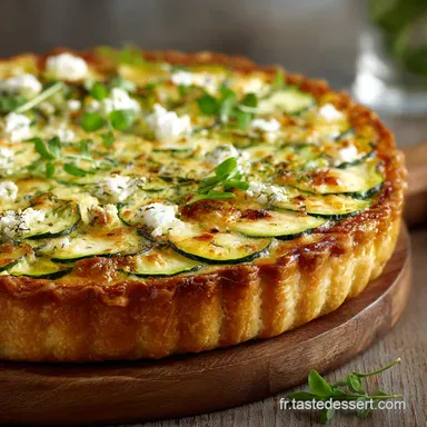 Quiche Courgettes Feta La Recette Estivale antid&eacute;trempage Fiche recette