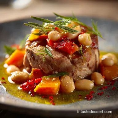 Recettes &agrave; base de conserves Rago&ucirc;t Thon Haricots Proven&ccedil;al Express Fiche recette