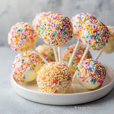 Recette Cake Pop : M&eacute;thode Sans Moule avec Quatre-Quart (25 Pi&egrave;ces) Fiche recette