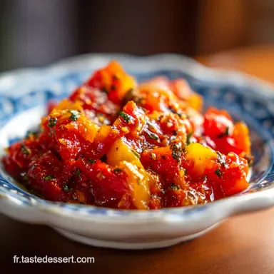 Recette d'Ezme Turque : Salade Tomates et Piments Fiche recette