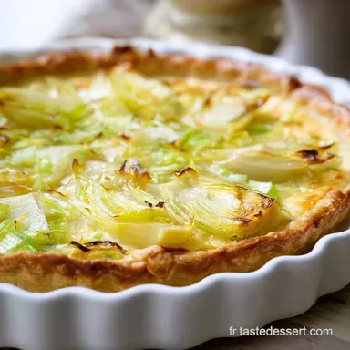 Recette Tarte Poireaux : Garniture Fondante et P&acirc;te Croustillante Fiche recette