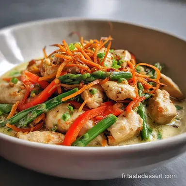 Repas Healthy au Poulet et Légumes : Recette Minceur & Sauté Facile Fiche recette