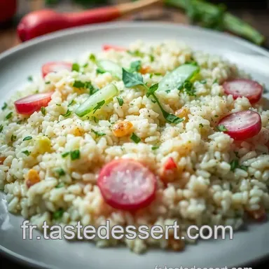 Risotto Cr&eacute;meux aux Radis R&ocirc;tis et &Eacute;pinards : Un Plat de Printemps R&eacute;confortant Fiche recette