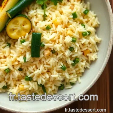 Riz au Courgettes Savoureux : Un Plat Healthy et Facile &agrave; Faire Fiche recette