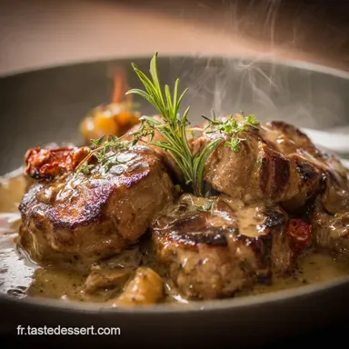 Rognons de veau flamb&eacute;s au cognac Recette bistrot facile et rapide Fiche recette