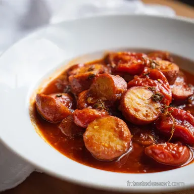 Rougail Saucisse pour 4 Personnes Fiche recette