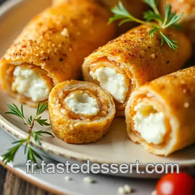 Ap&eacute;ro Chic: Roulades feta airfryer en 10mn! Fiche recette