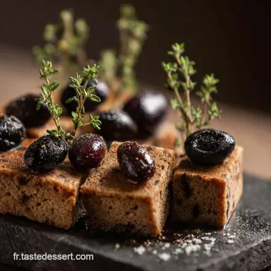 Sabl&eacute;s sal&eacute;s aux olives noires et au thym Recette du Croquant dAp&eacute;ro Fiche recette