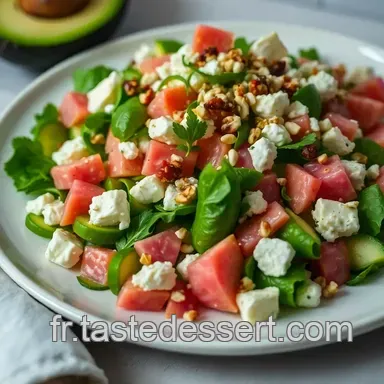 Salade Avocat et Pamplemousse Surprise: Fra&icirc;cheur et Saveurs M&eacute;diterran&eacute;ennes Fiche recette