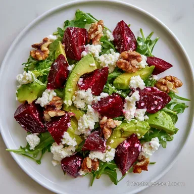 Salade Betterave Avocat Feta Noix: 15min Fiche recette