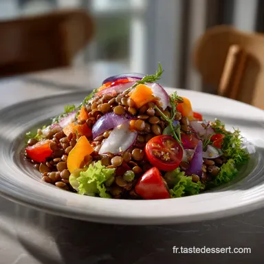 Salade de Lentilles Vgtarienne Frache Et Colorée en 45 Minutes Fiche recette