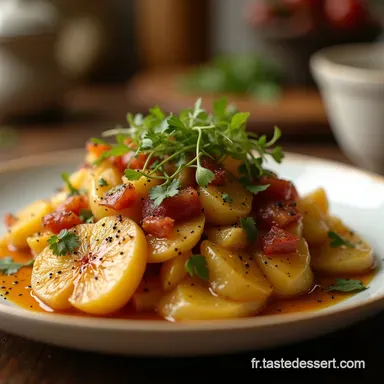 La Vraie Salade de Pommes de Terre Gourmande aux Lardons Croustillants Fiche recette