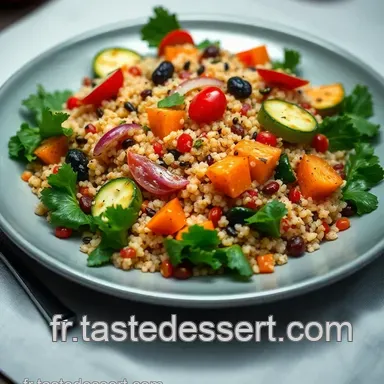 Recette &Eacute;quilibr&eacute;e Facile : Salade de Quinoa et L&eacute;gumes Grill&eacute;s Fiche recette