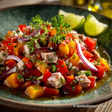 Salade mexicaine au thon Recette rapide fraîche et complète Fiche recette