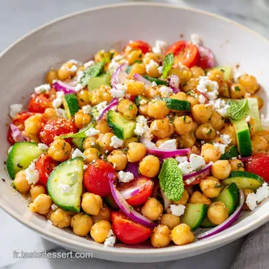 Salade Pois Chiches Feta Citron: 15 Min Fiche recette