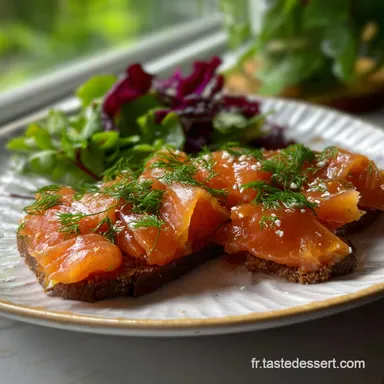Saumon Gravlax Recette Nordique Infusée Aneth Fiche recette