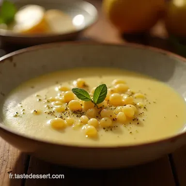 Recette Soupe de Champagne A&eacute;rienne Velout&eacute; d&OElig;ufs au Champagne Facile Fiche recette