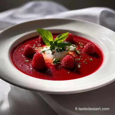 Soupe de betterave froide: L&Eacute;clat d&Eacute;t&eacute; au Vinaigre de Framboise Fiche recette