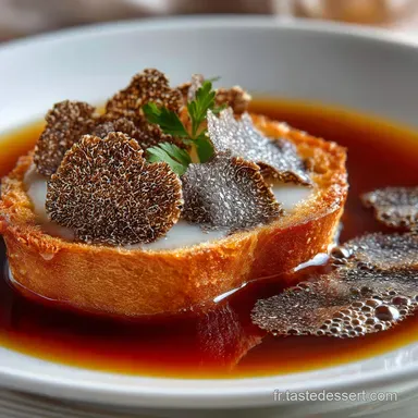 La Soupe de Monsieur Paul Recette Bocuse Consomm&eacute; Truff&eacute; et Cro&ucirc;te Feuillet&eacute;e Fiche recette